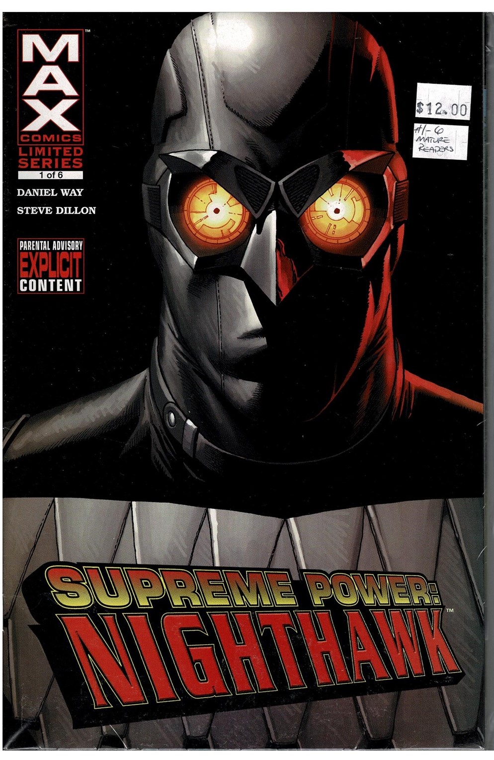 Supreme Power: Nighthawk #1-6 (Mature) Comic Pack 