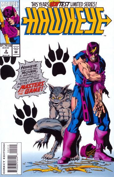 Hawkeye #2 [Direct Edition](1994)-Very Fine (7.5 – 9)