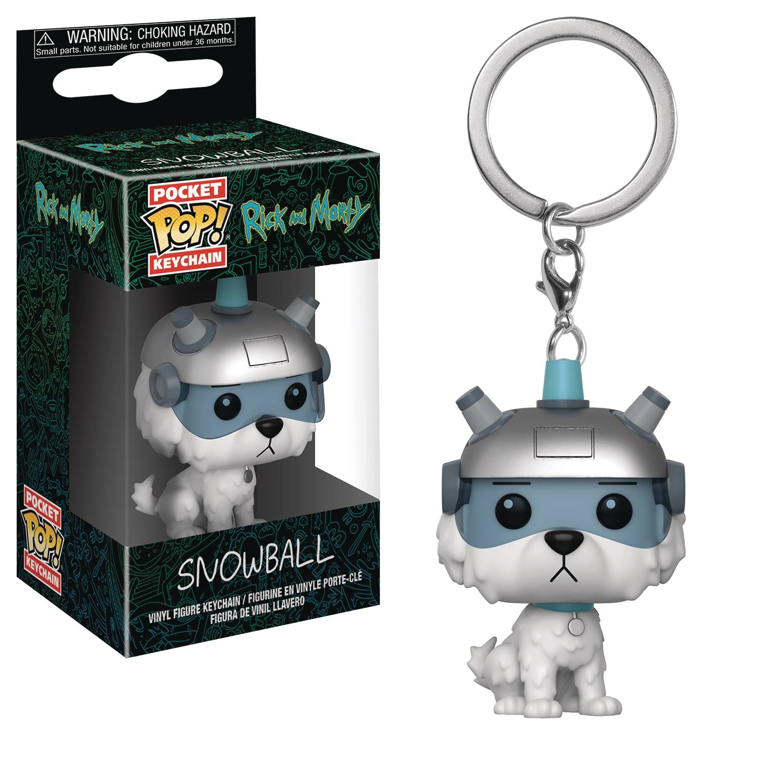 Pocket Pop Rick and Morty Snowball Figure Key-Chain
