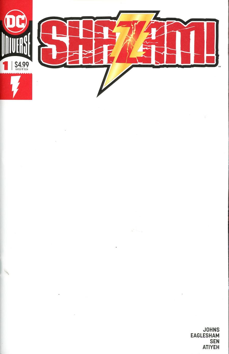 Shazam #1 Blank Variant Edition (2018)
