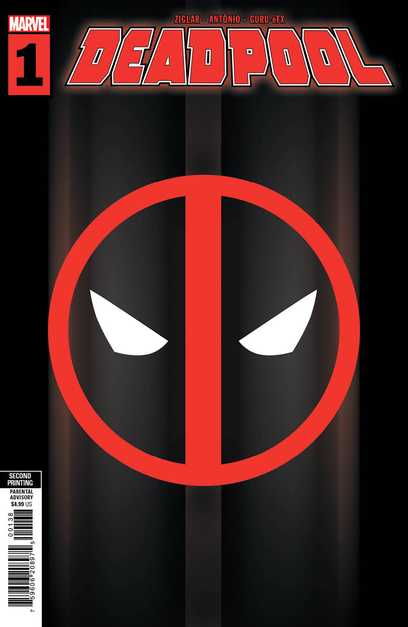 Deadpool #1 2nd Printing Insignia 1 for 25 inventive Variant