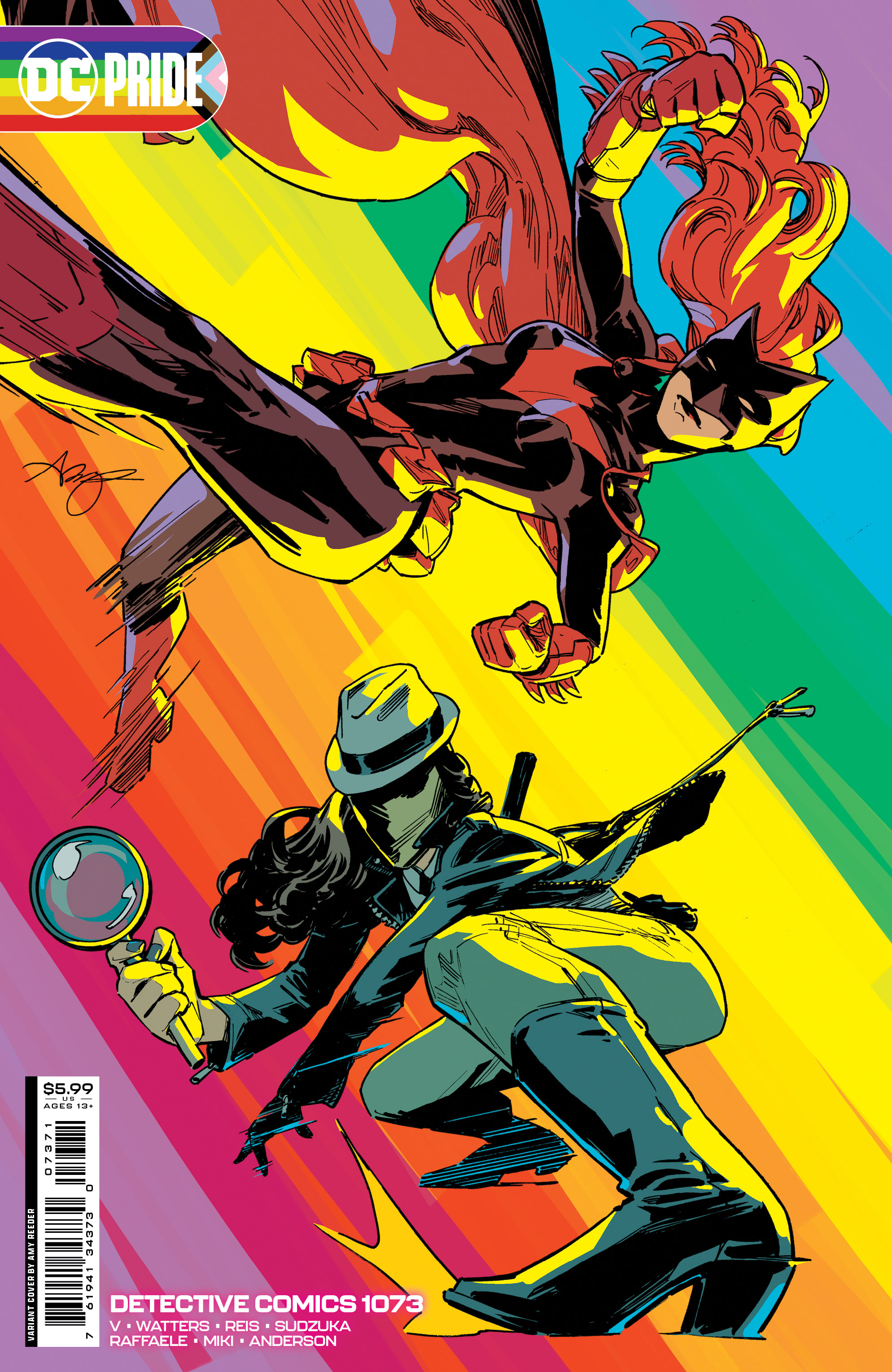 Detective Comics 1073 Cover D Amy Reeder Dc Pride Card Stock Variant