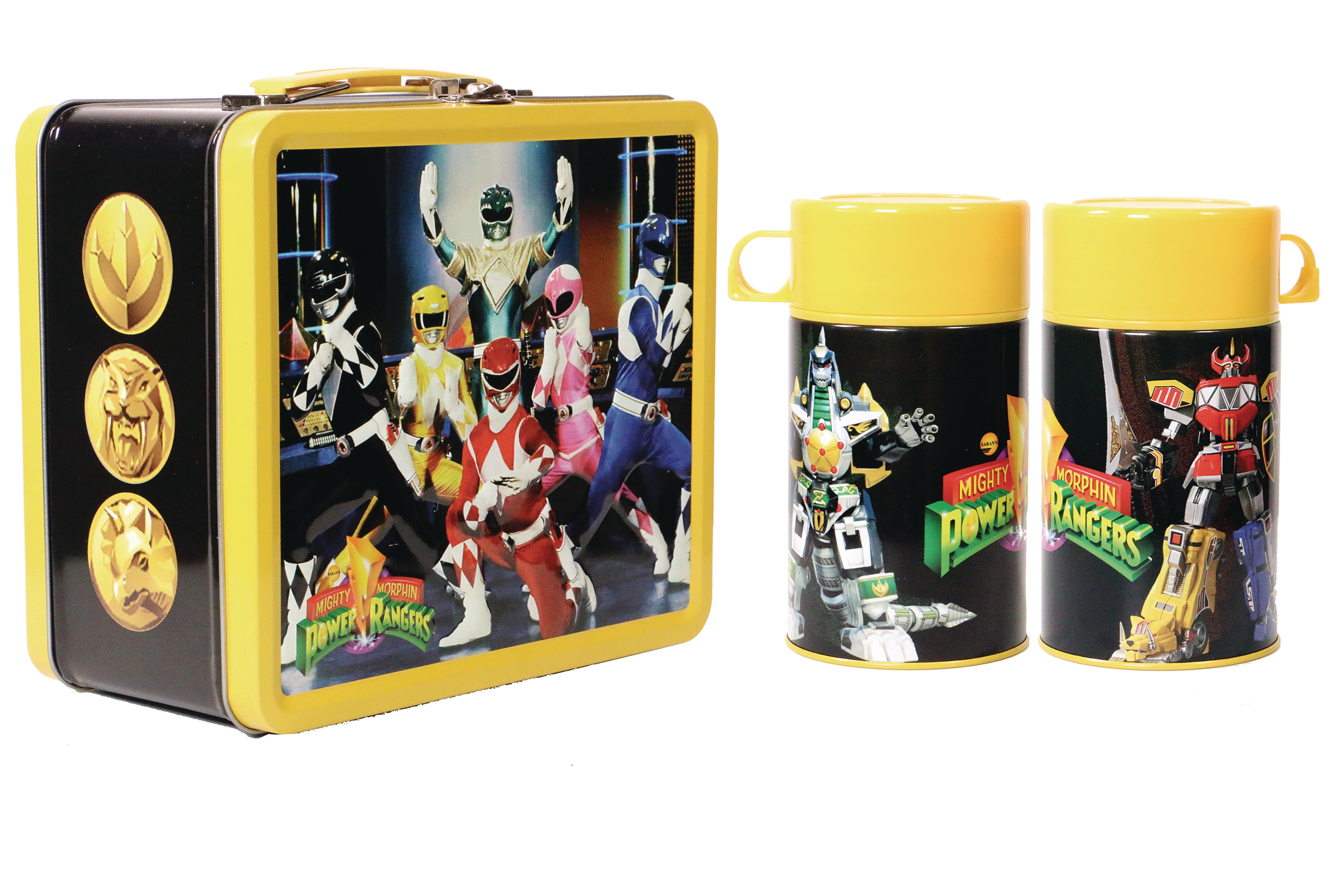 Tin Titans Power Rangers Px Lunchbox & Bev Container