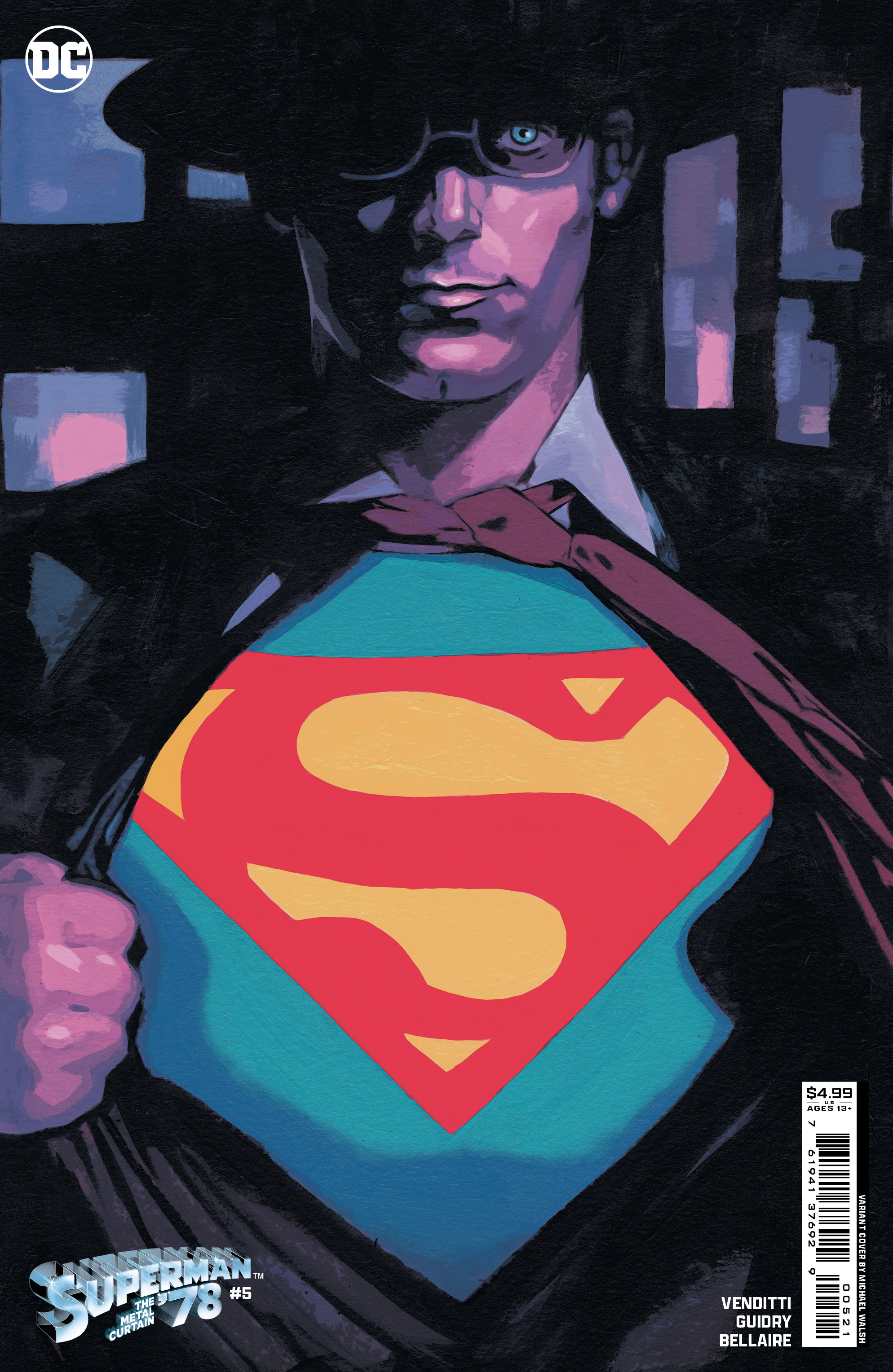 Superman '78 The Metal Curtain #5 Cover B Michael Walsh Card Stock Variant (Of 6)