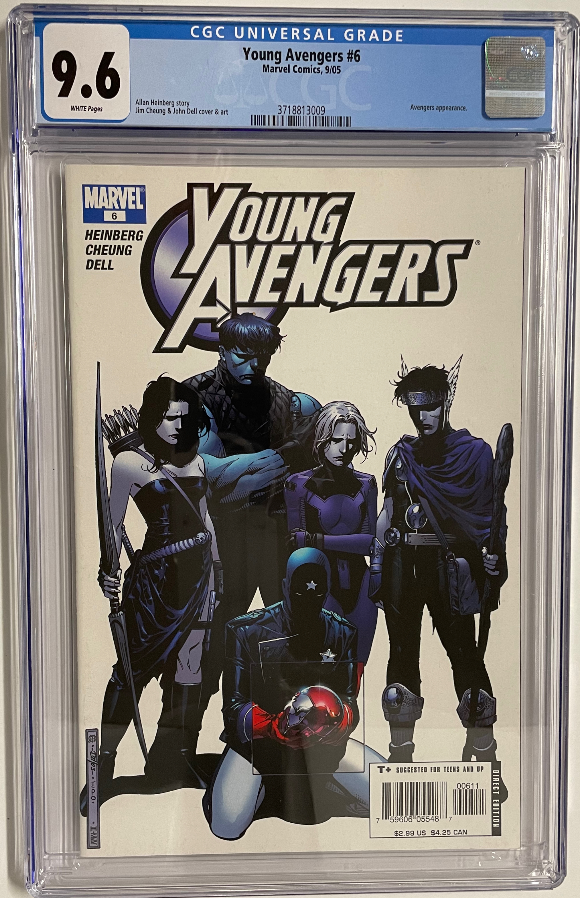 Young Avengers #6 Cgc 9.6