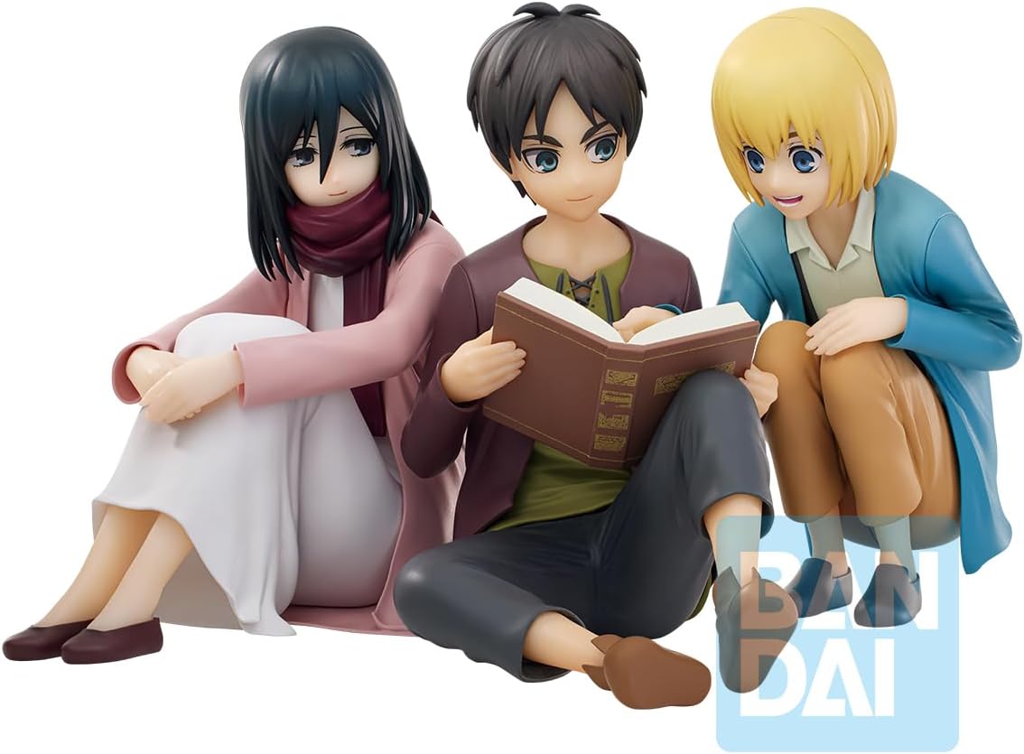 Attack On Titan Rumbling Eren & Mikasa & Armin Ichiban Figure