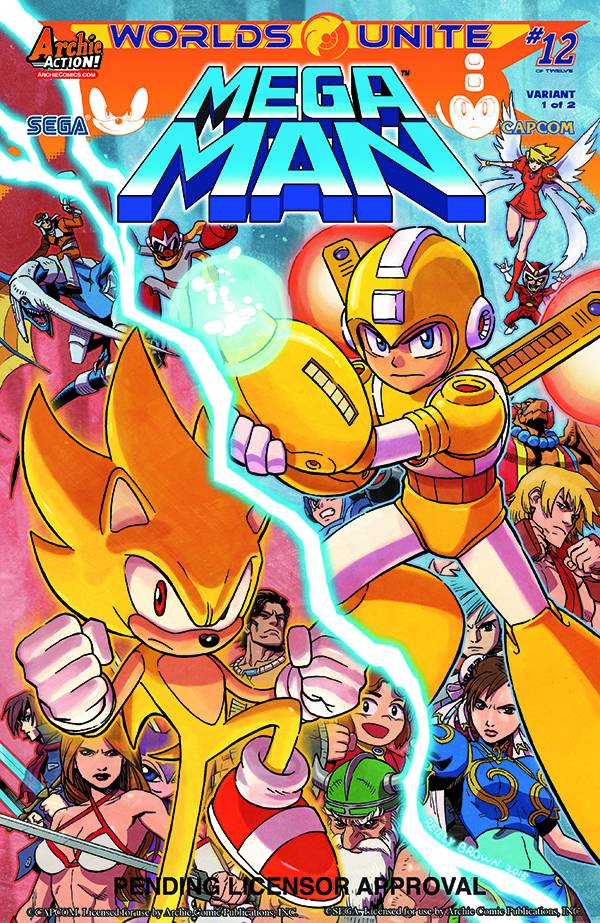 Mega Man #52 Reilly Brown Variant Cover