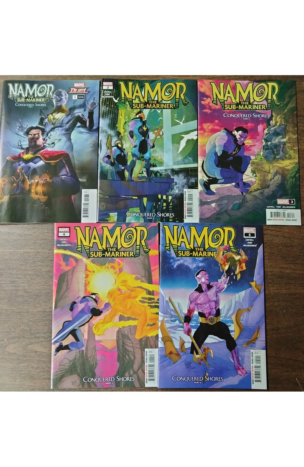 Namor Conquered Shores #1-5 (Marvel 2022) Set