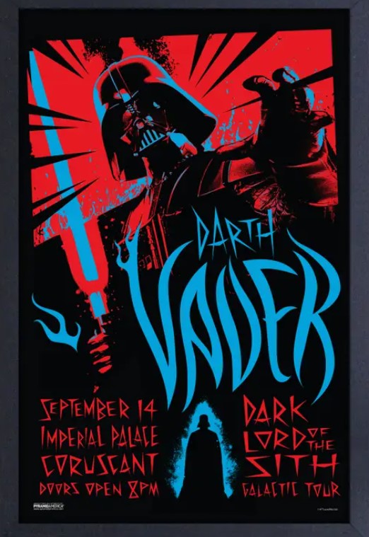 Rock Poster- Vader Framed Print