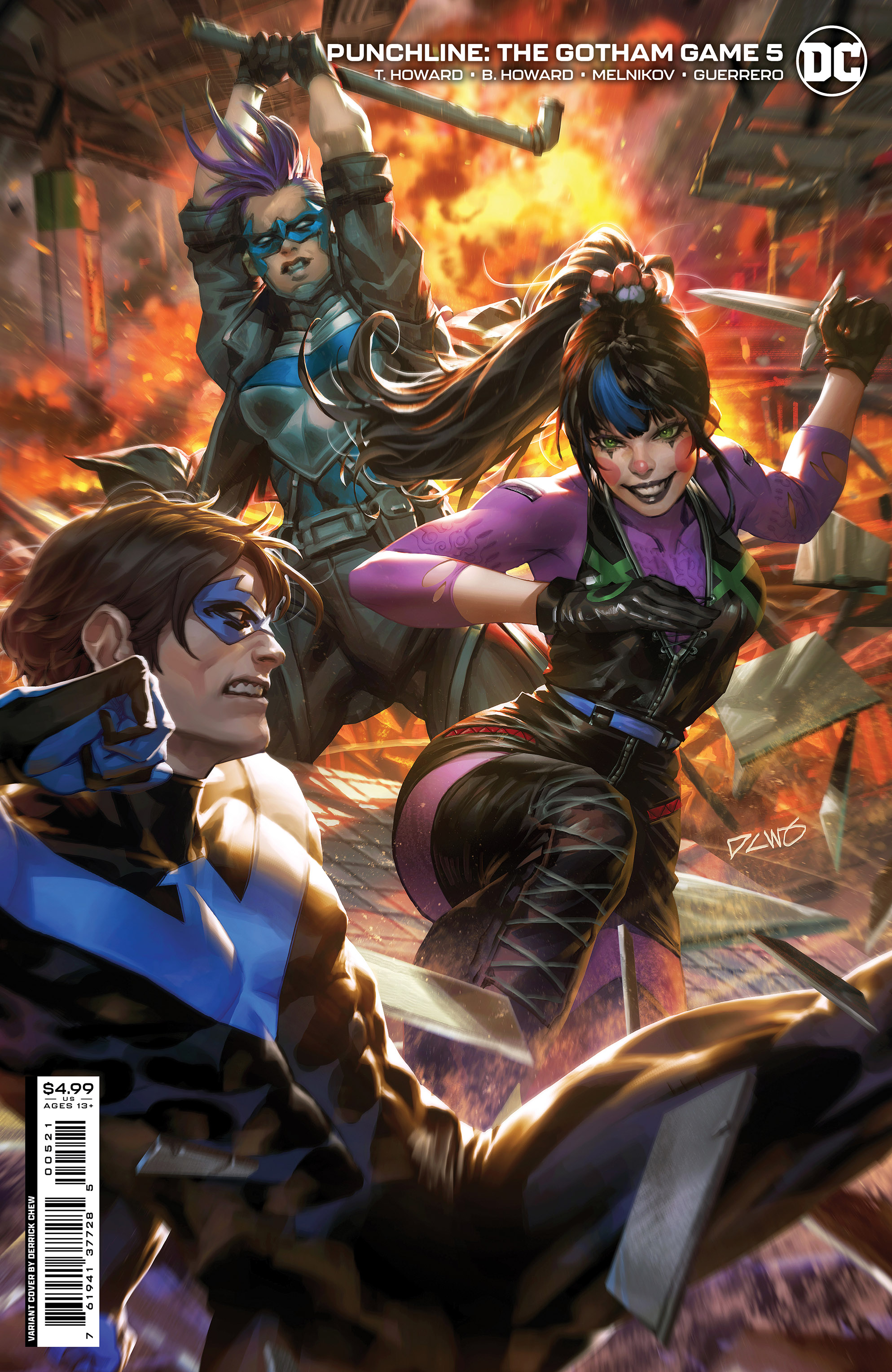 Punchline The Gotham Game #5 Cover B Derrick Chew Card Stock Variant (Of 6)