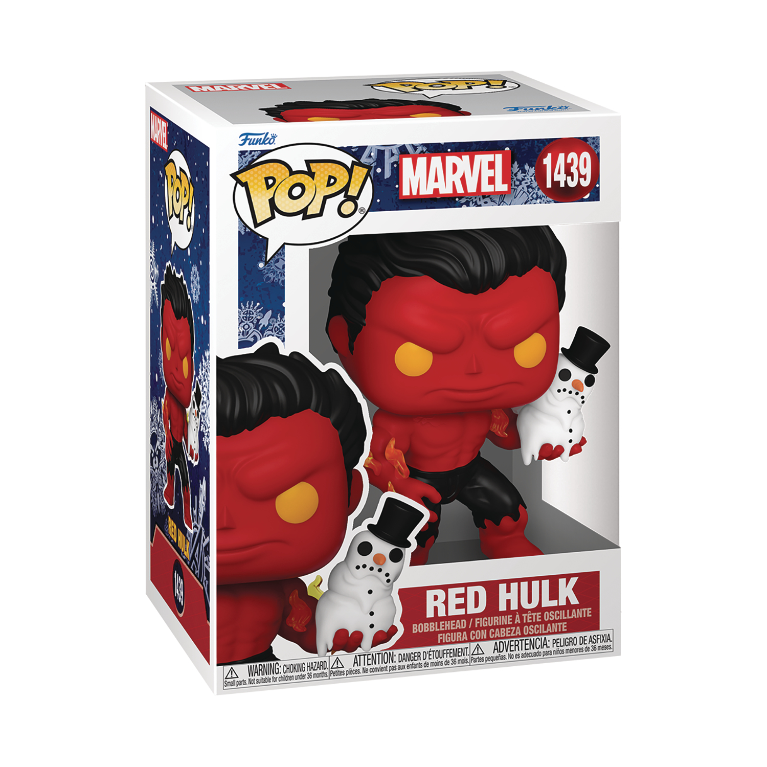 Marvel Holiday Red Hulk with Snowman Funko Pop! Vinyl Figure #1439