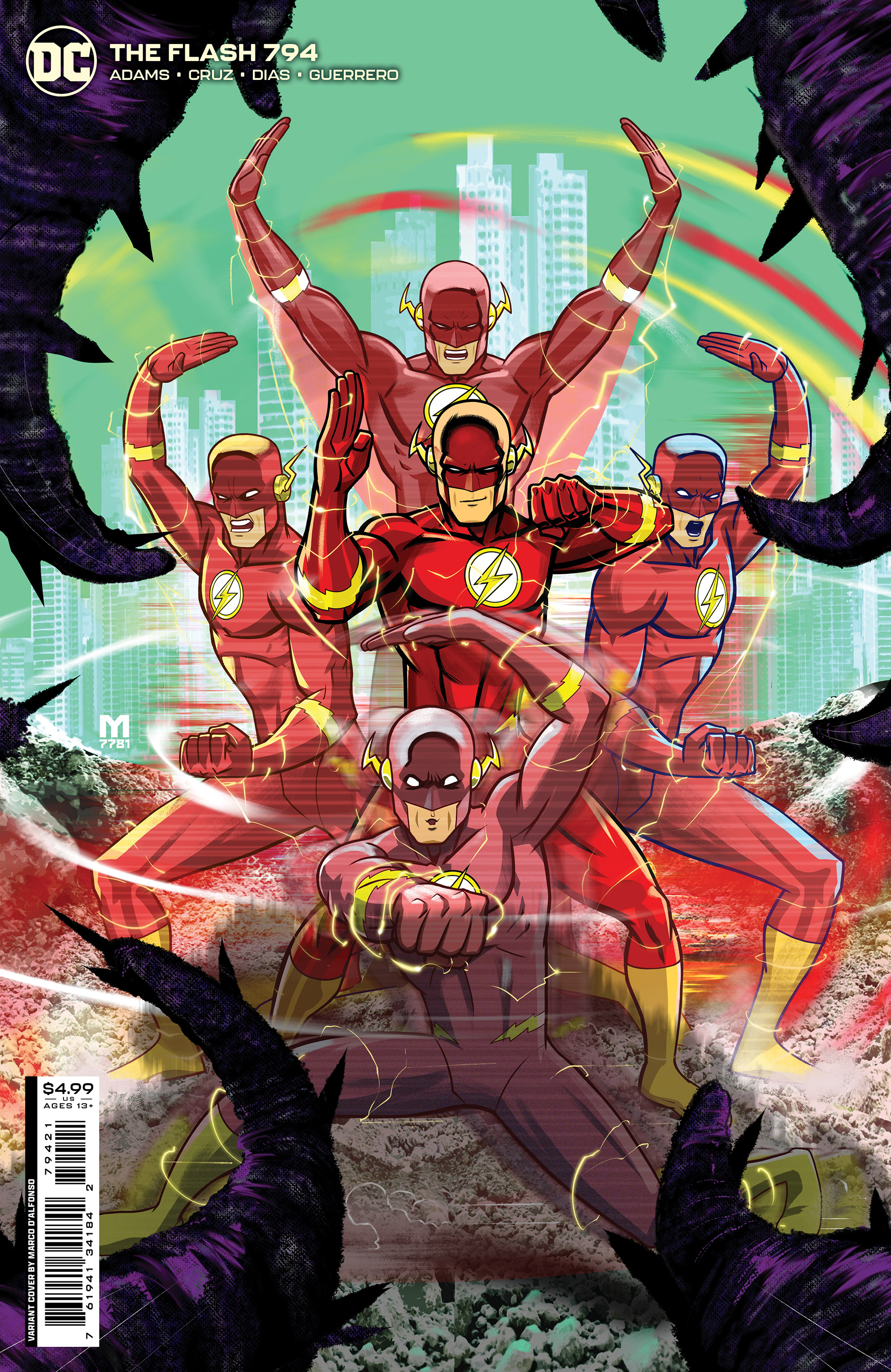 Flash #794 Cover B Marco Dalfonso Card Stock Variant (One-Minute War) (2016)