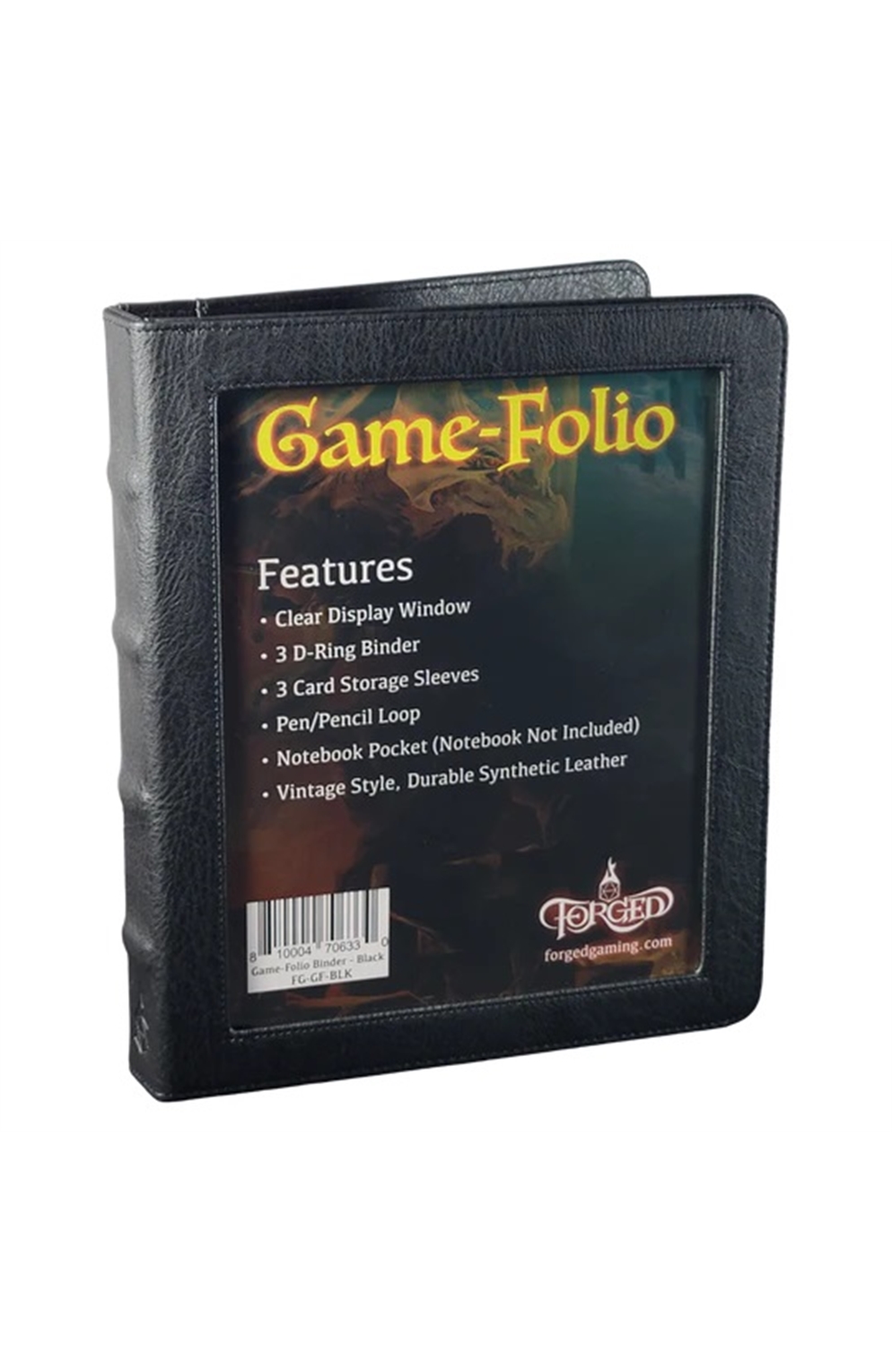 Game-Folio Rpg Binder And Character Journal Black