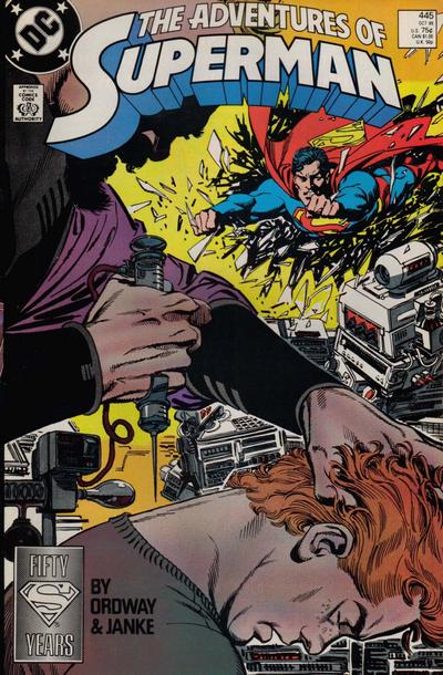 Adventures of Superman #445 [Direct]-Very Fine (7.5 – 9)