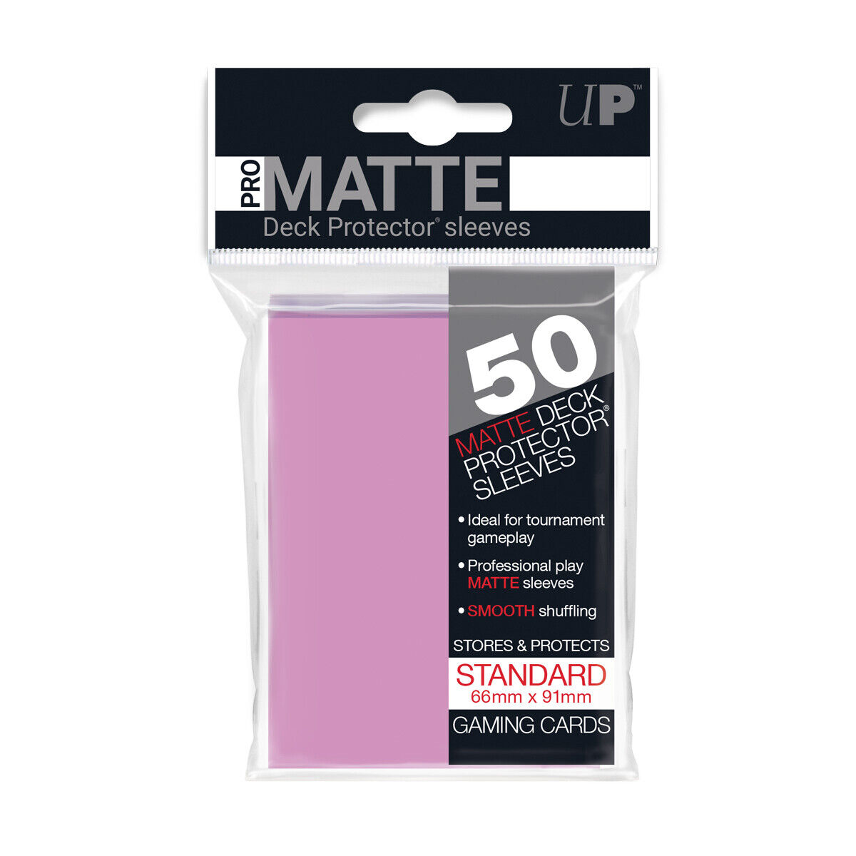 Ultra Pro Matte Deck Protector - Pink Standard 50ct.