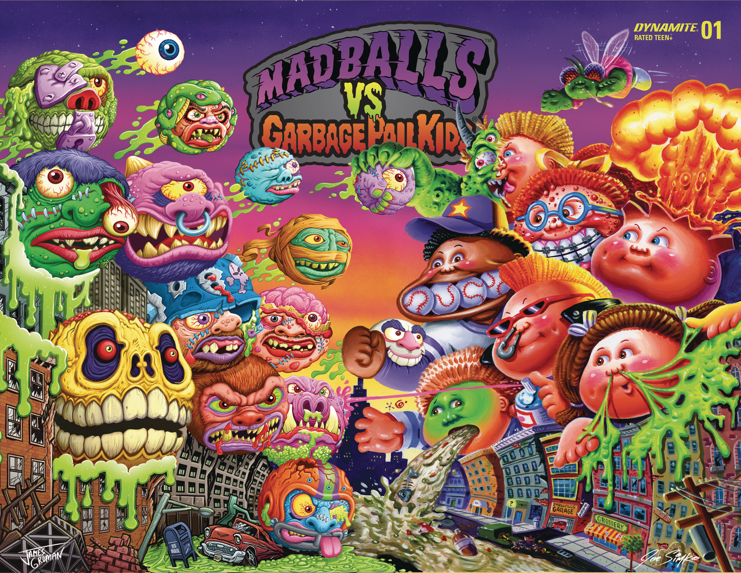Madballs Vs Garbage Pail Kids #1 Cover E 1 for 10 Incentive Simko & Groman Wrap