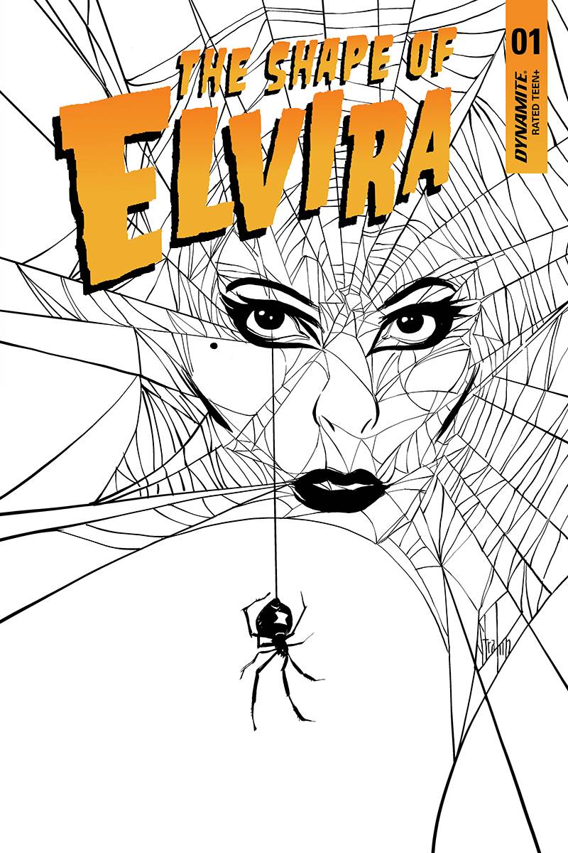Elvira Shape of Elvira #1 20 Copy Strahm Black & White Incentive