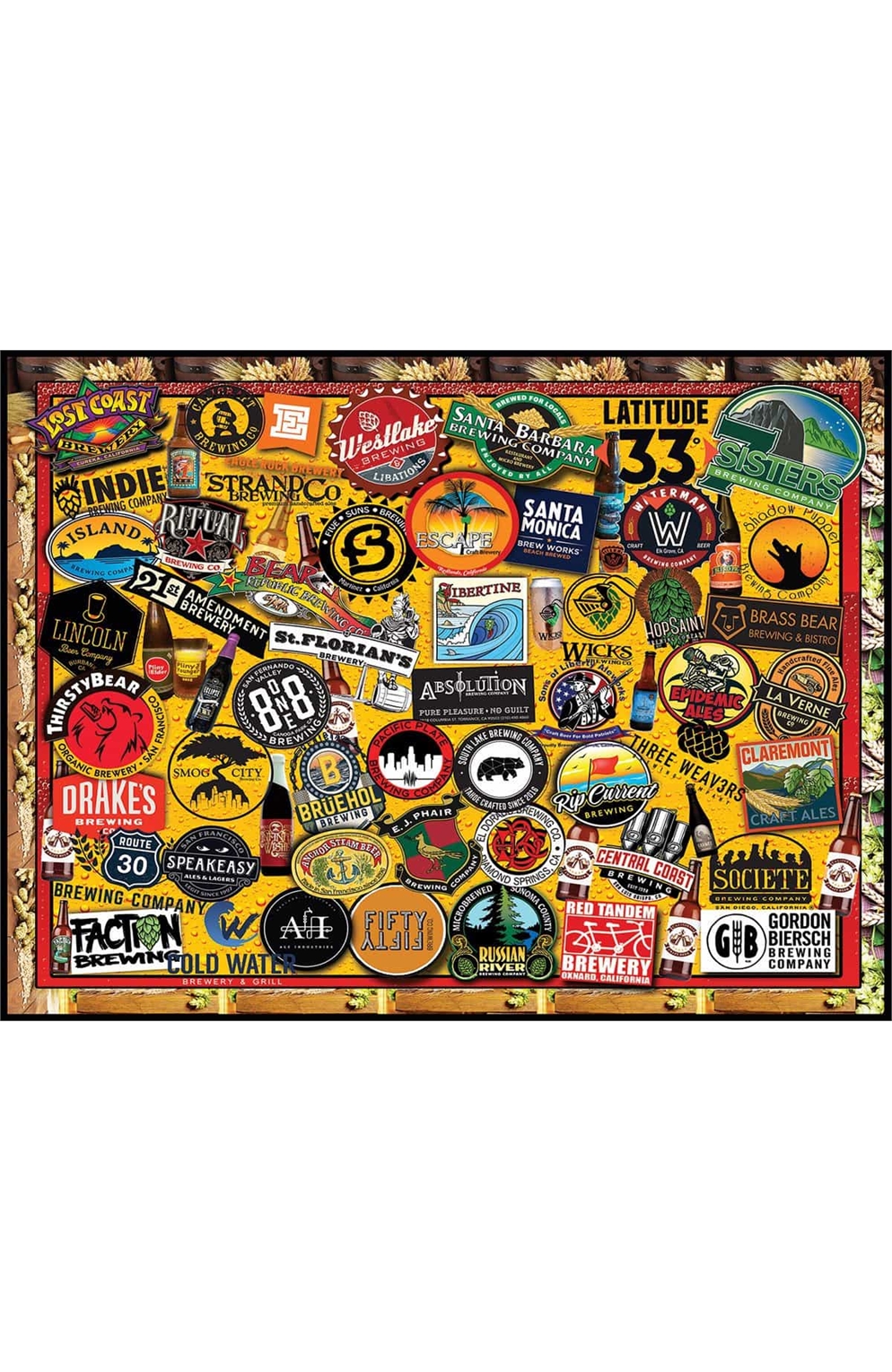 California Craft Beer Puzzle (1000 Pcs)