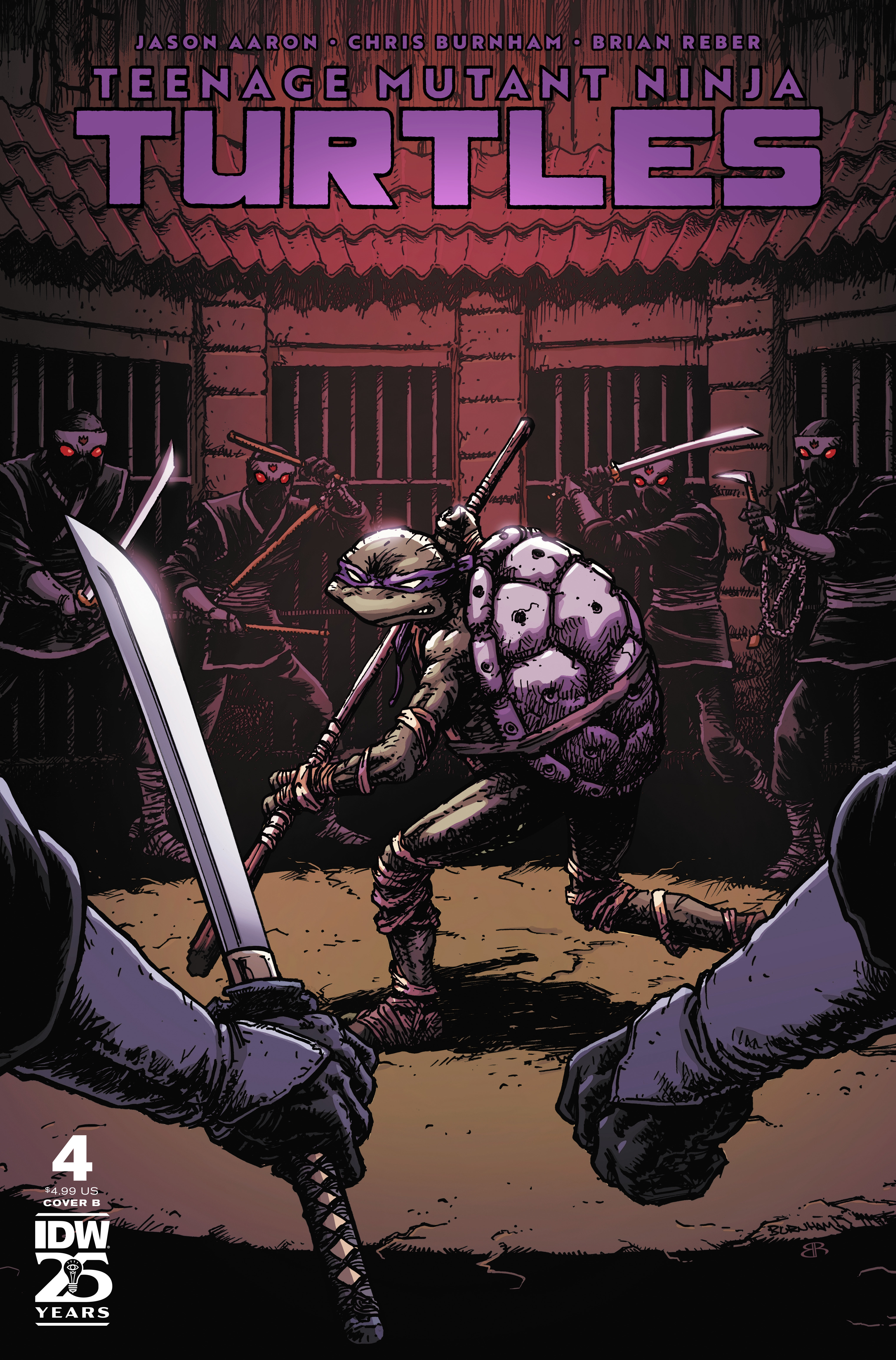 Teenage Mutant Ninja Turtles #4 Cover B Burnham 2024