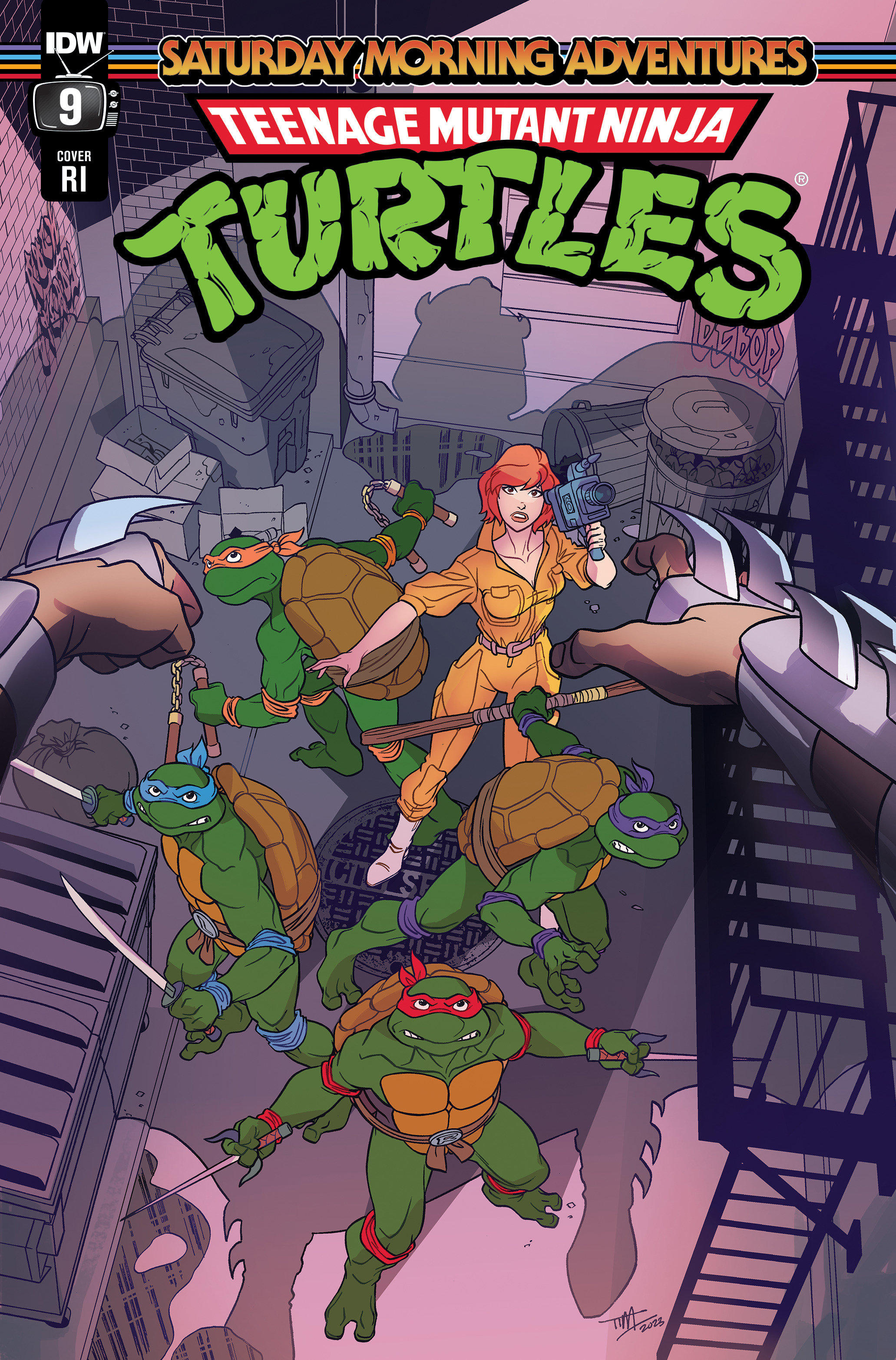 Teenage Mutant Ninja Turtles Saturday Morning Adventures Continued! #9 Cover Levins 1 for 10 Incentive