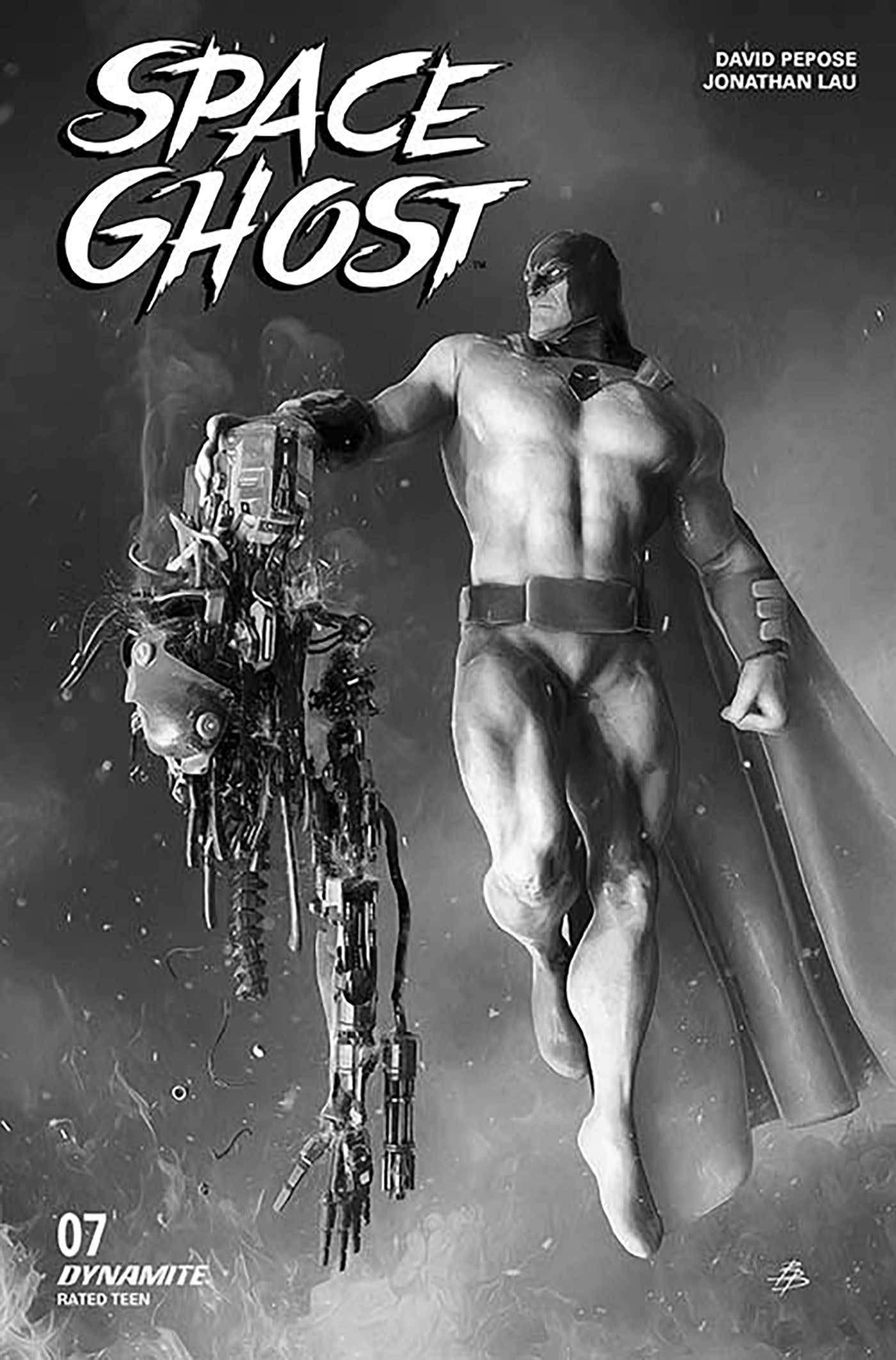 Space Ghost #7 Cover O1 for 5 Incentive  Incentive Barends Black & White