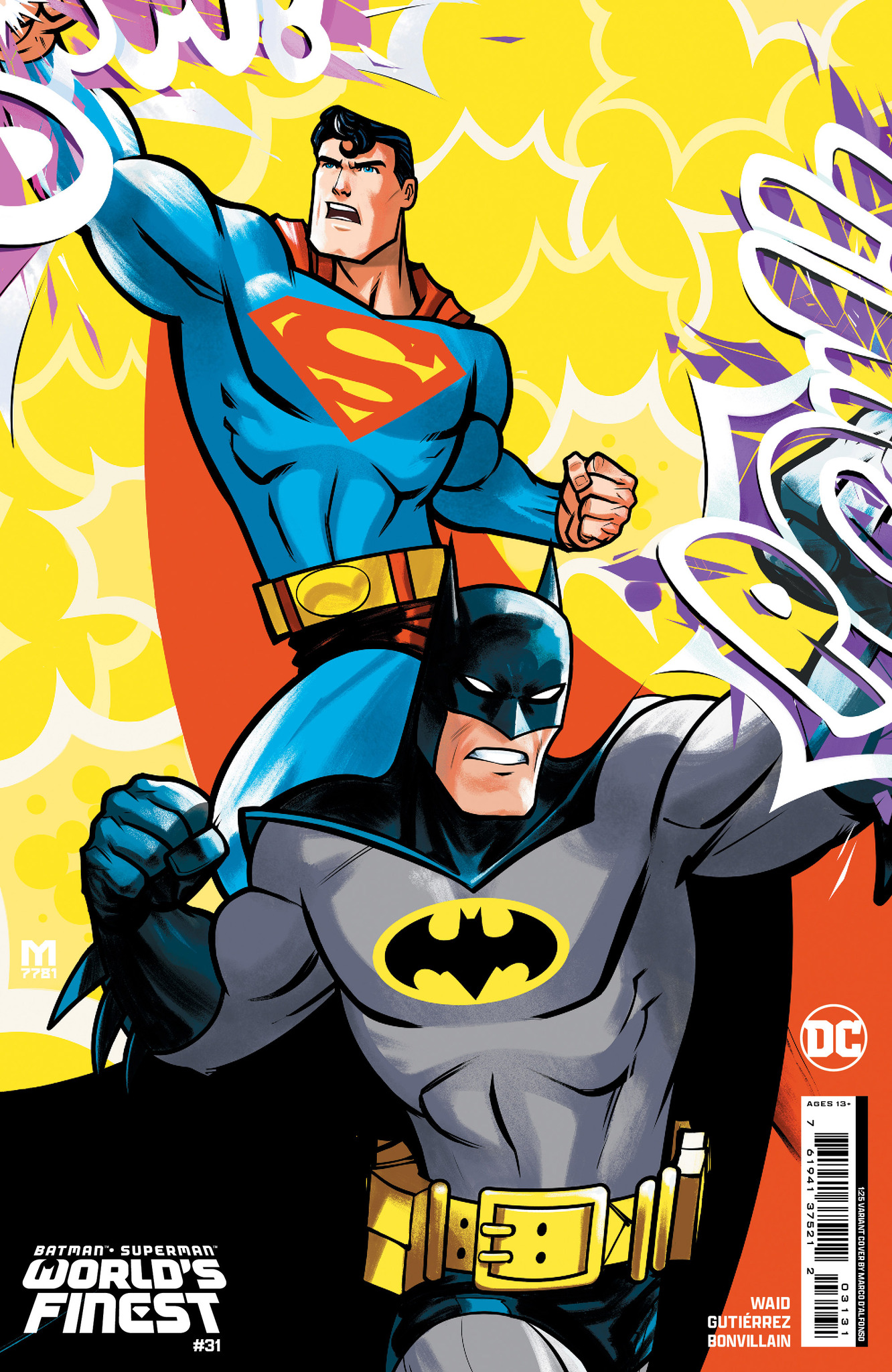 Batman Superman Worlds Finest #31 Cover G 1 for 25 Incentive Marco Dalfonso Card Stock Variant