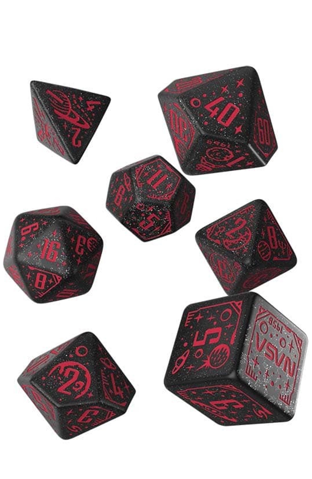 Q Workshop Space Dice Set - Voyager (7Ct)