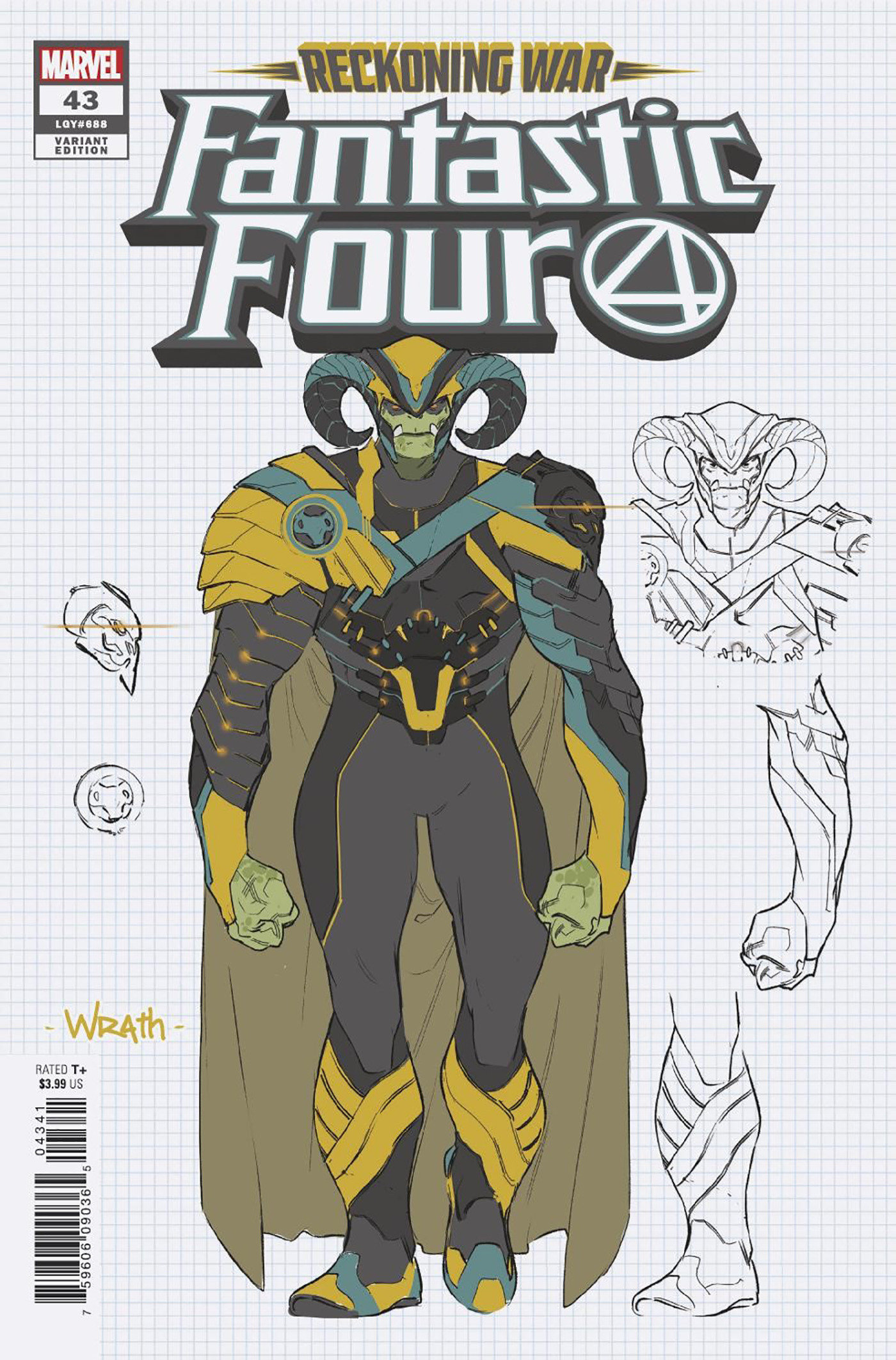 Fantastic Four #43 Silva Concept Art Variant (2018)