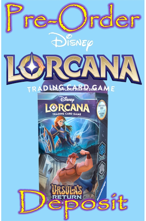 Disney Lorcana Ursula's Return Sapphire & Steel Starter Deck Pre-Order Deposit