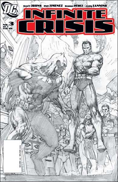 Infinite Crisis #3 (2nd Priniting Jim Lee Sketch Cover)