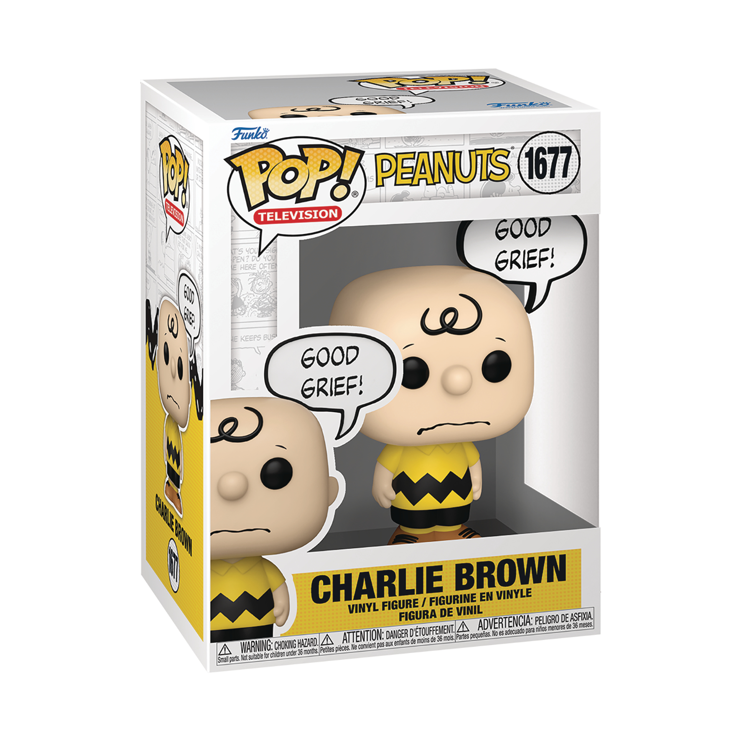 Peanuts Charlie Brown Good Grief Funko Pop Vinyl Figure #1677