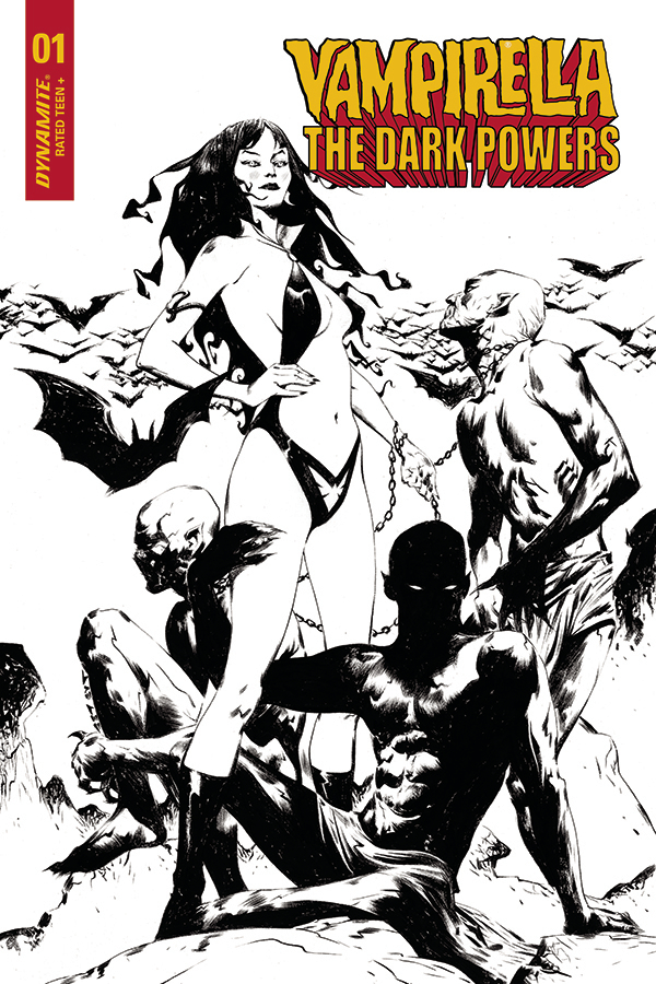 Vampirella Dark Powers #1 30 Copy Lee Black & White Demons Incentive