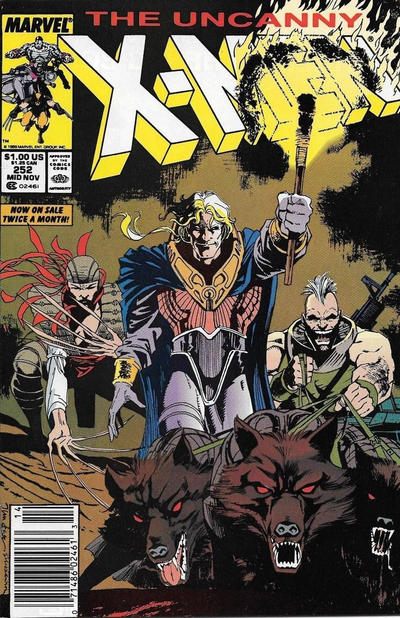 The Uncanny X-Men #252 [Newsstand] - Vf- 