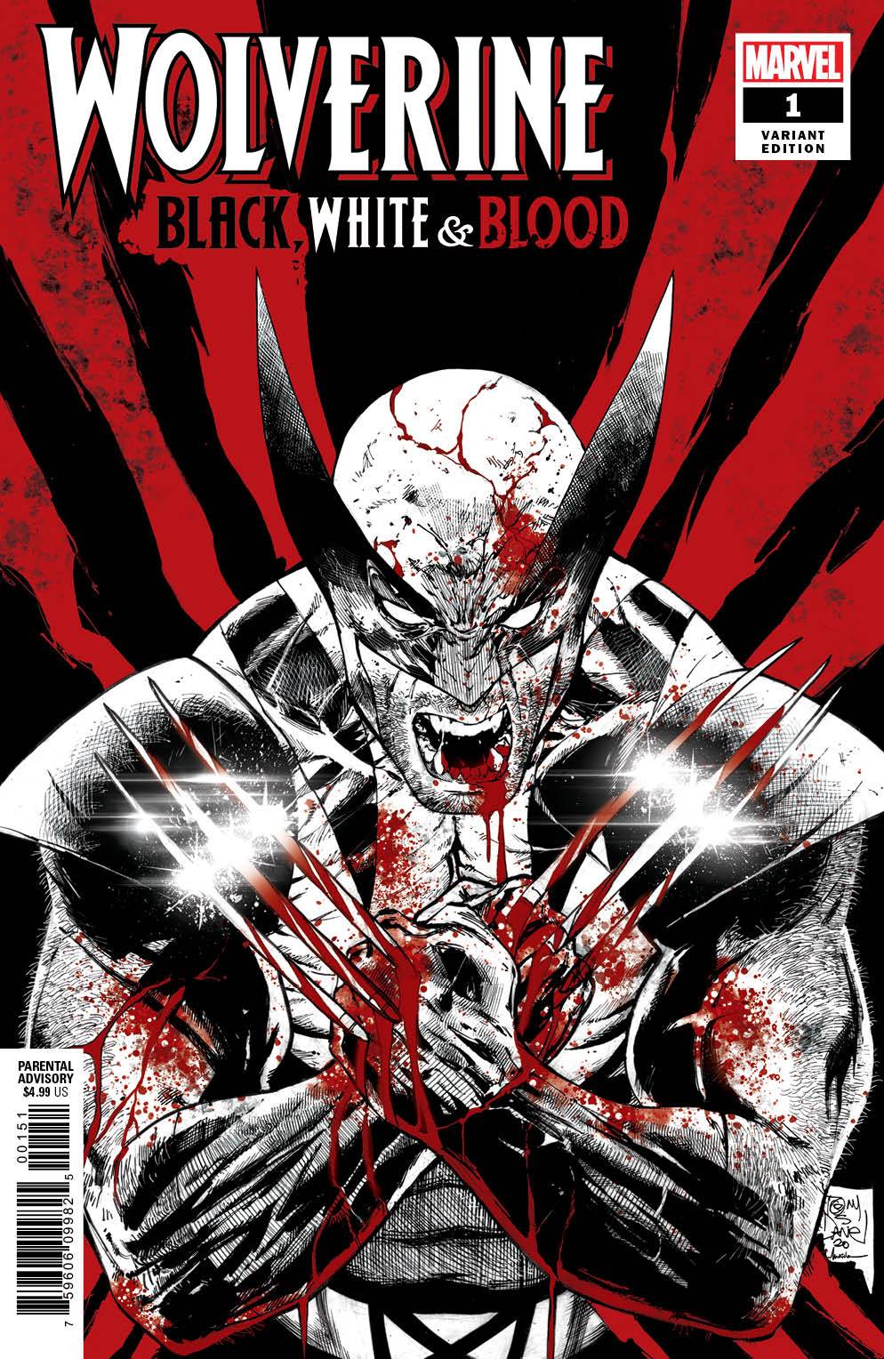 Wolverine Black White Blood #1 1 for 25 Incentive Tony Daniel