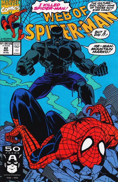 Web of Spider-Man #82 [Direct]-Fine (5.5 – 7)