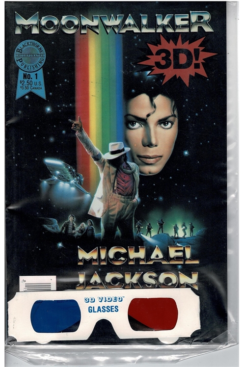 Moonwalker In 3D #1 - Fvf - Sealed In Polybag W/ 3D Glasses