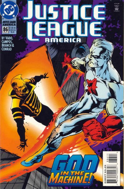 Justice League America #86 (1989) [Direct Sales]-Fine (5.5 – 7)