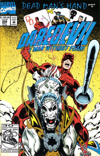 Daredevil #308 [Direct]-Very Fine (7.5 – 9)