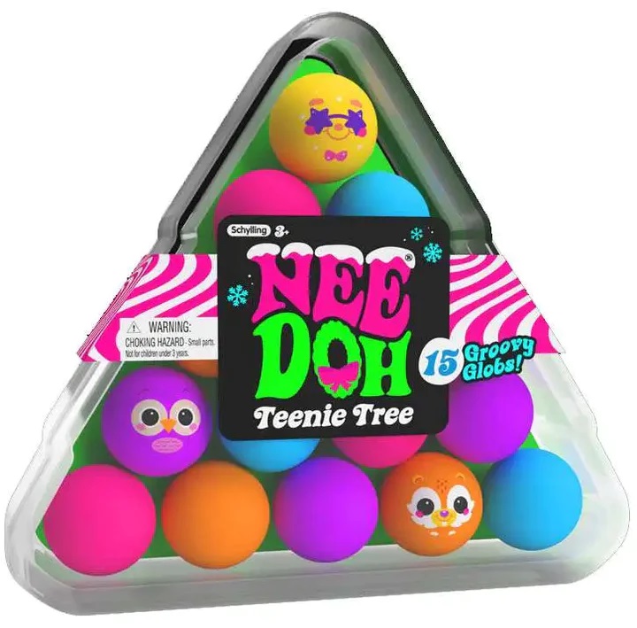 Needoh The Groovy Glob Teenie Tree Stress Ball 15-Pack