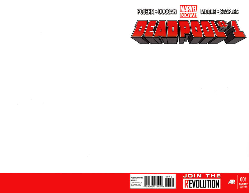 Deadpool #1 [Blank Variant Cover]