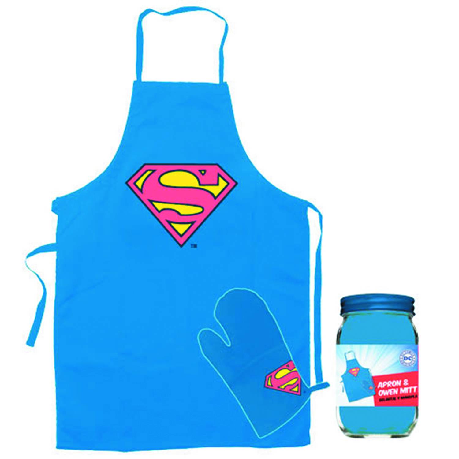 DC Heroes Superman Apron & Glove Set