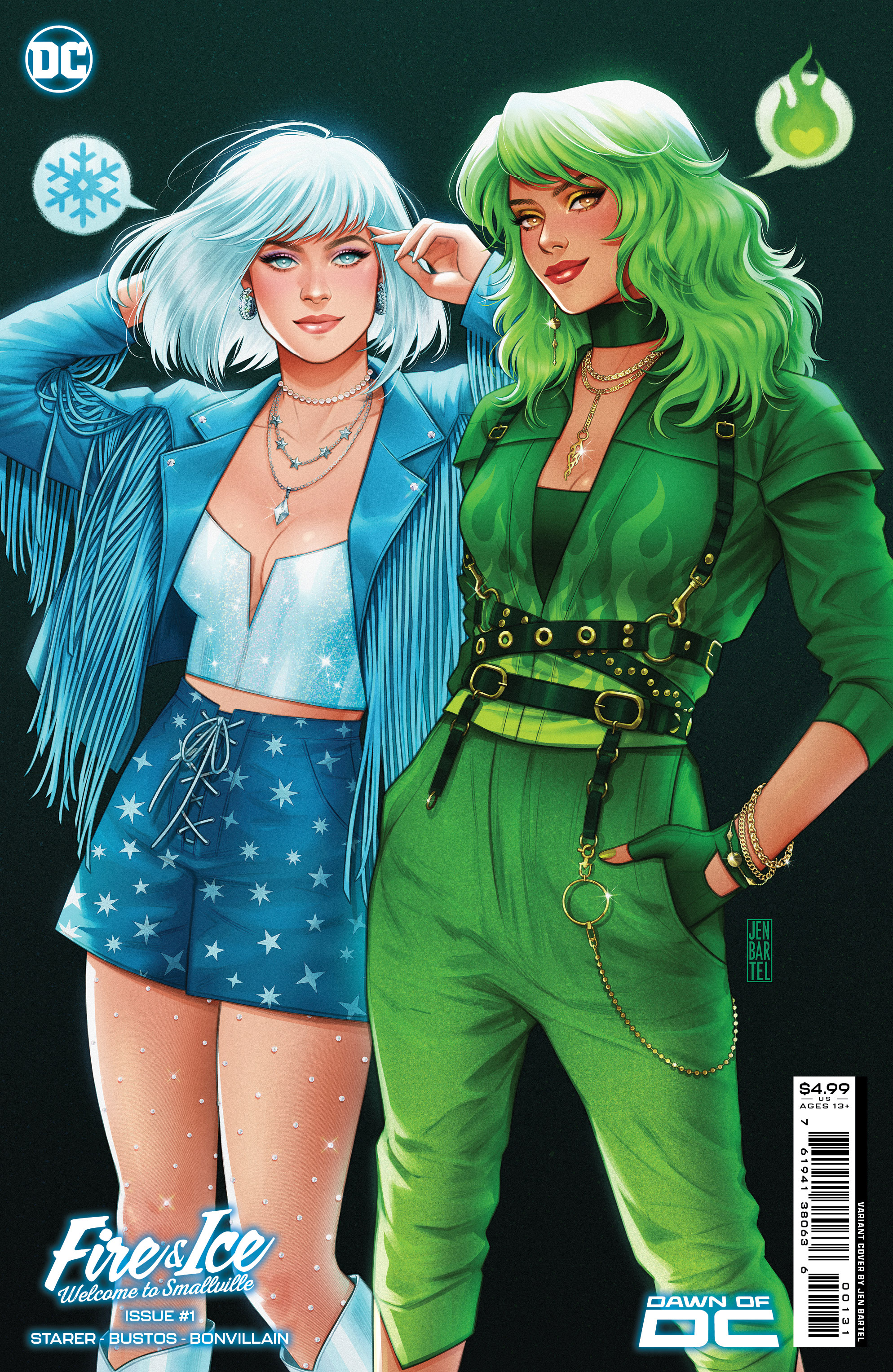 Fire & Ice Welcome To Smallville #1 Cover C Jen Bartel Card Stock Variant (Of 6)