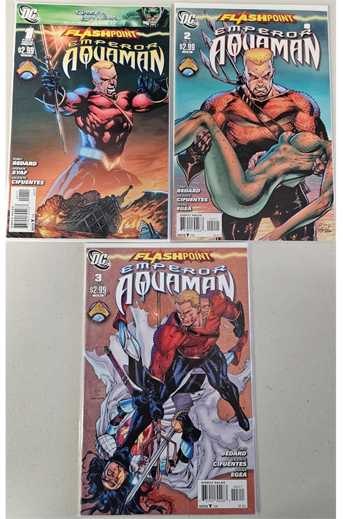 Flashpoint Emperor Aquaman #1-3 (2011) Set