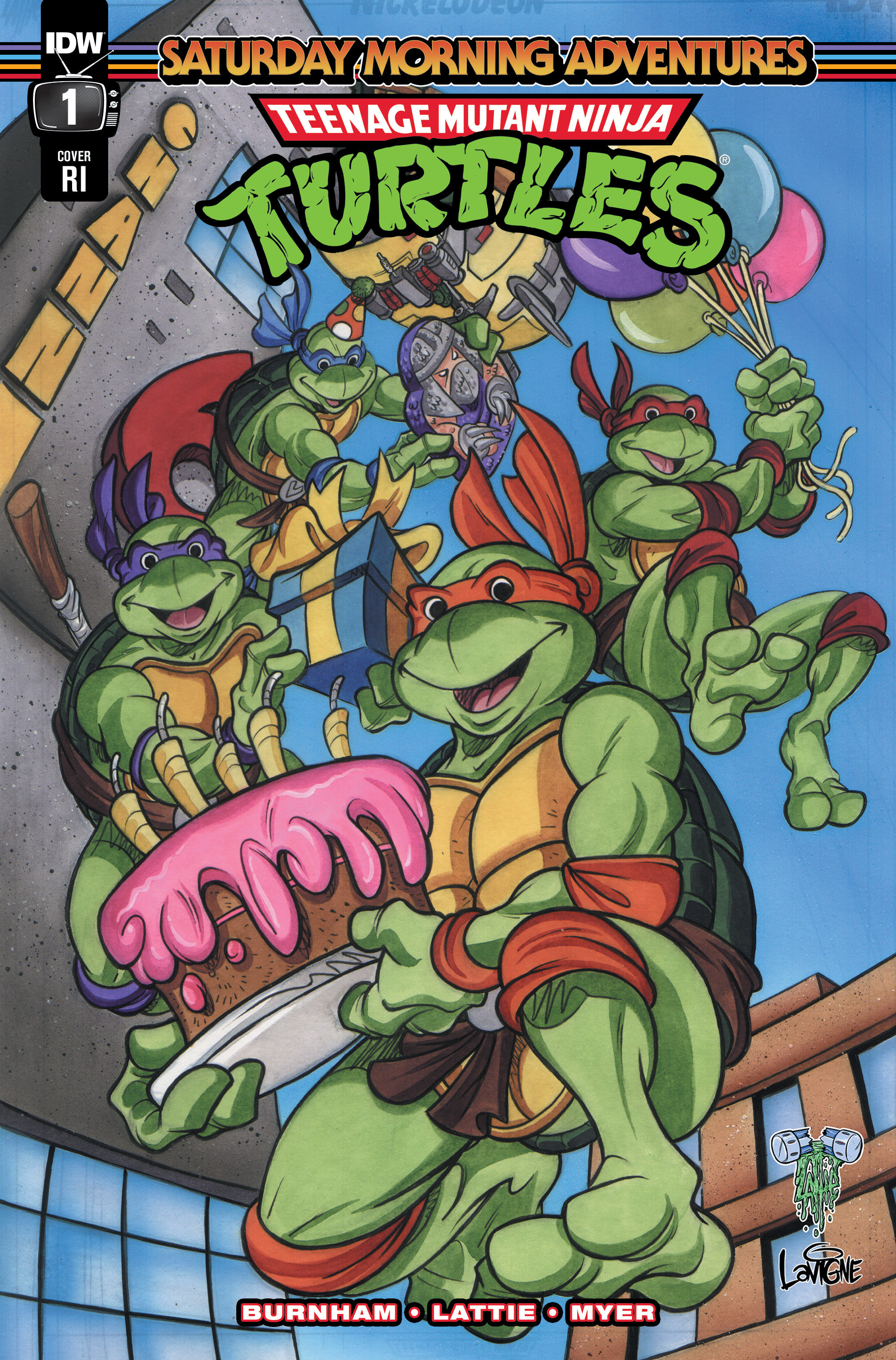 Teenage Mutant Ninja Turtles Saturday Morning Adventures #1 Cover Retailer Incentive 1 for 10 Incentive