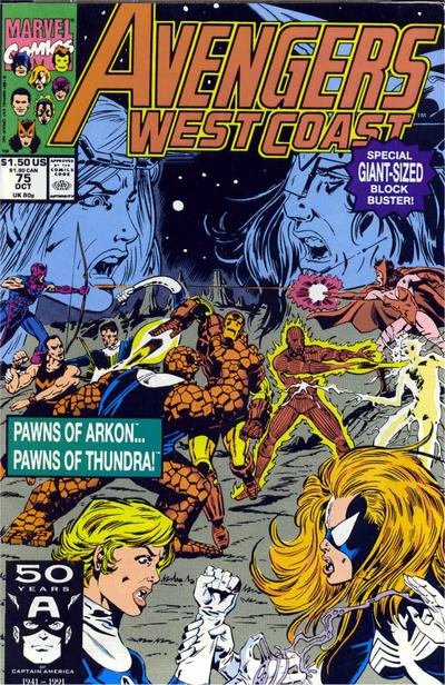 Avengers West Coast #75 [Direct]-Very Good (3.5 – 5)