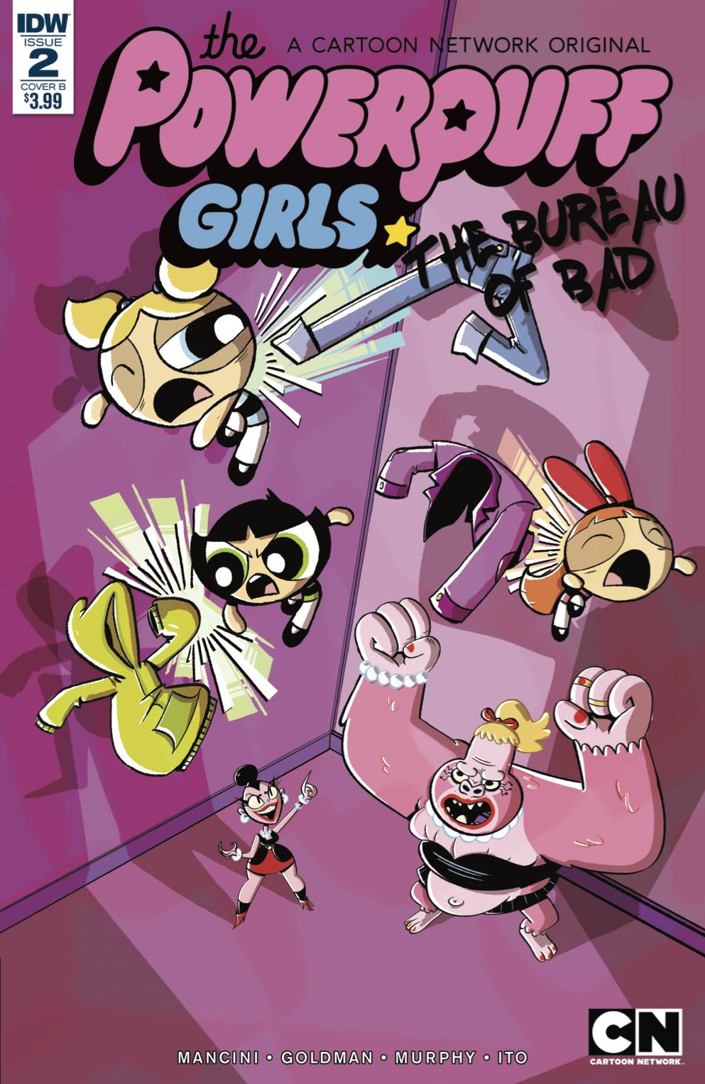 Powerpuff Girls Bureau of Bad #2 Cover B Carrow (Of 3)