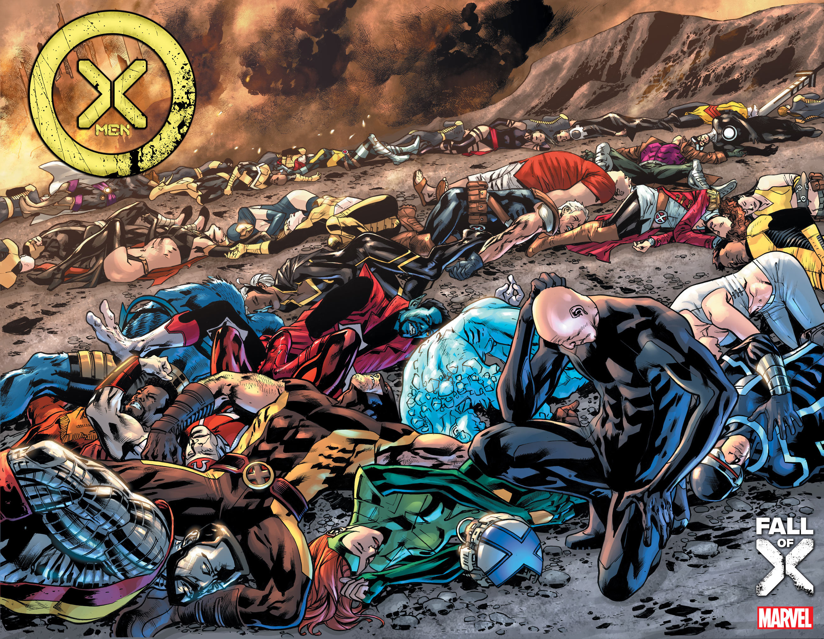 X-Men #25 Bryan Hitch Wraparound Promo Variant (Fall of the X-Men) (2021)