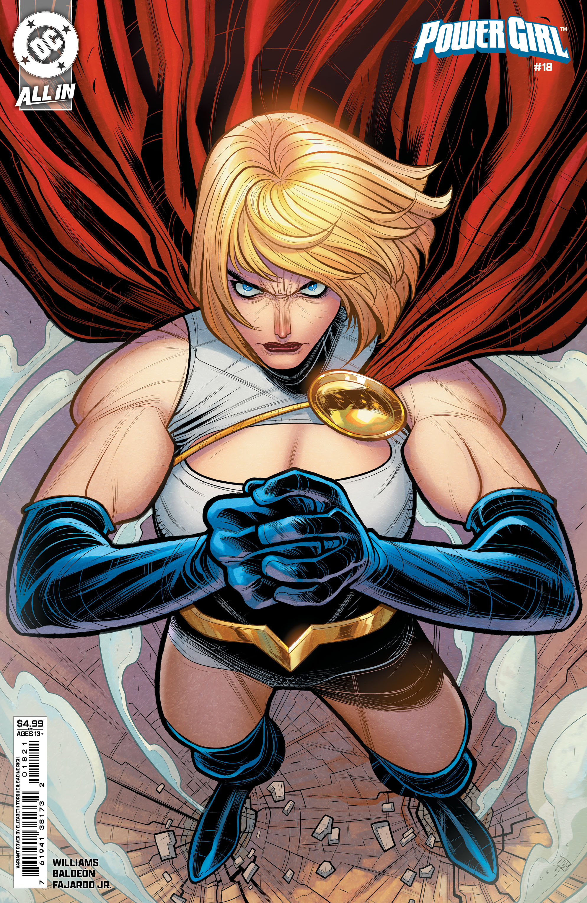 Power Girl #18 Cover B Elizabeth Torque Card Stock Variant