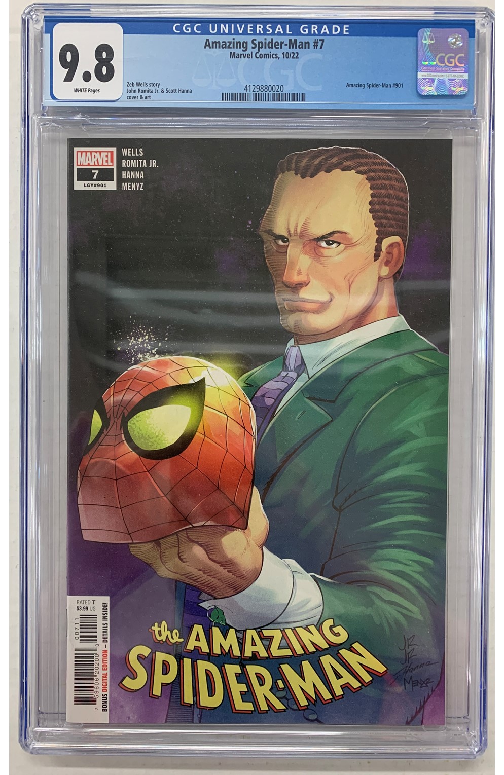 Amazing Spider-Man #7 Cgc Graded 9.8 (4129880020) 1st Oscorp Suit