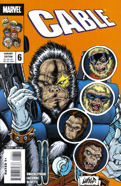 Cable #6 (2008) Liefeld Monkey Variant